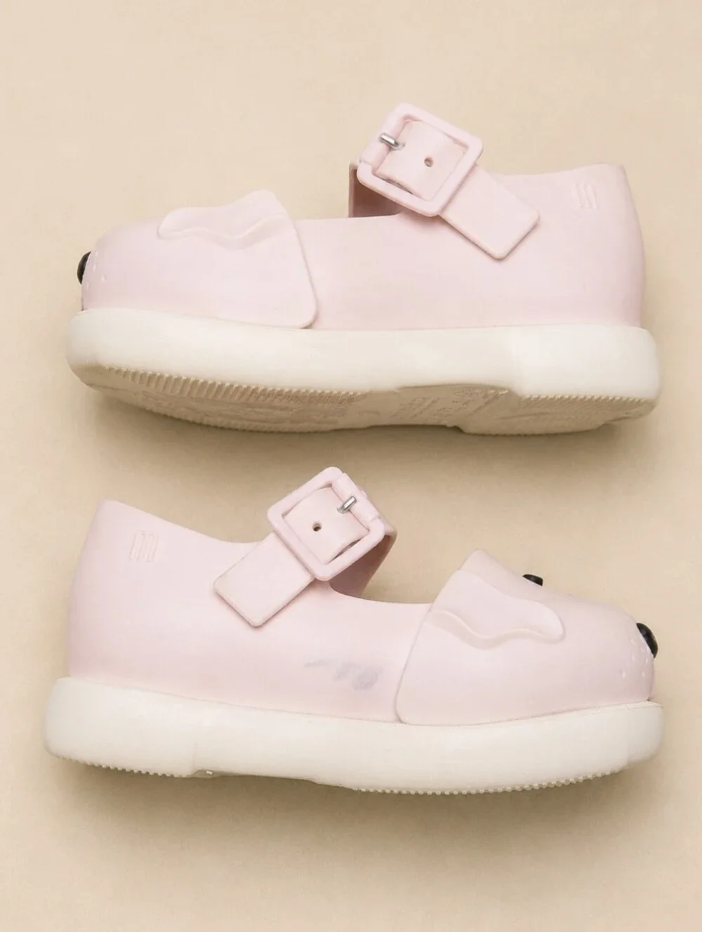 Mini Melissa Play Step Puppy Dog Mary Jane Shoes Pink Toddler Size 6